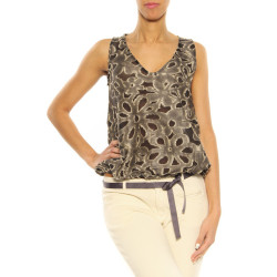 Top Jijil black-beige